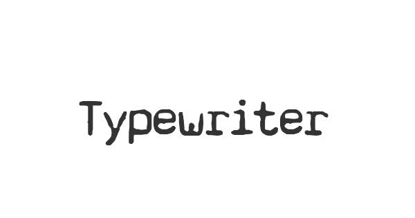 Typewriter – a602 font thumb